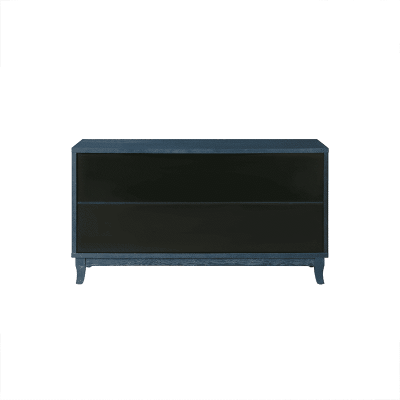 Blue wood sideboard with