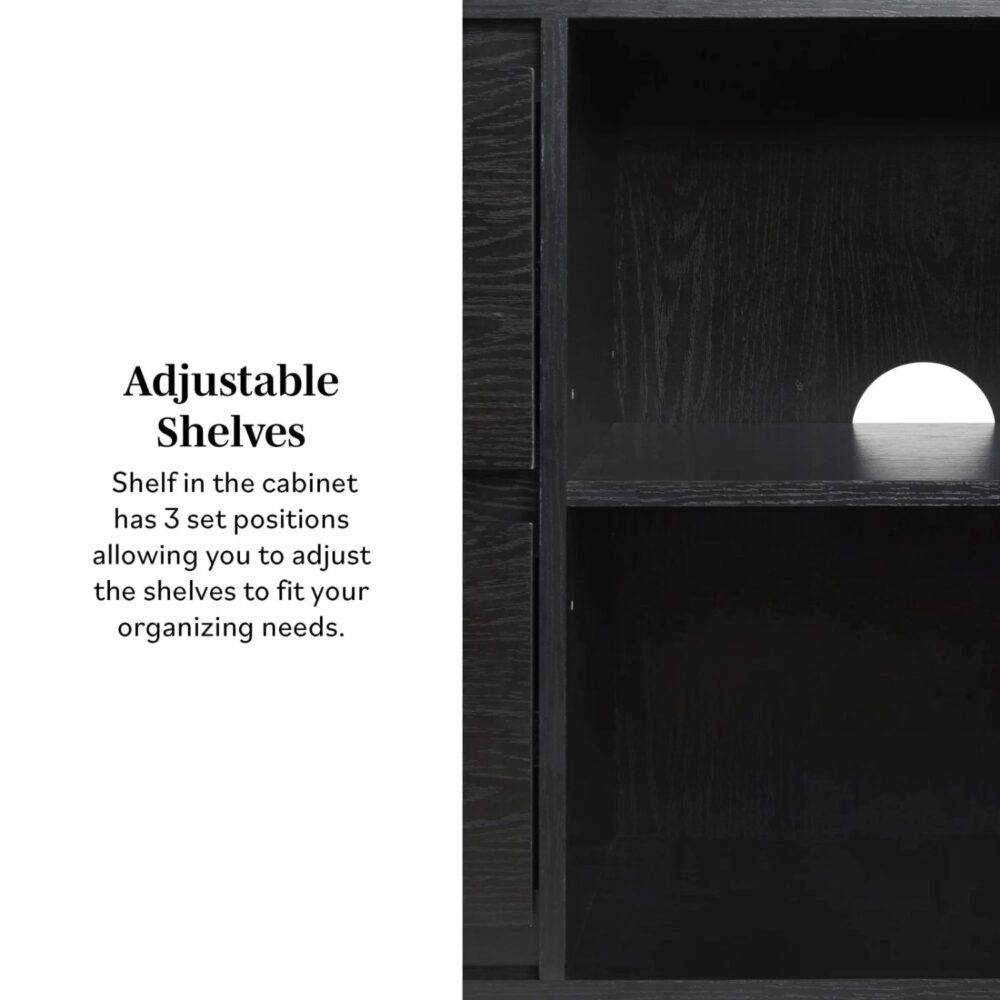 Black minimalist sideboard