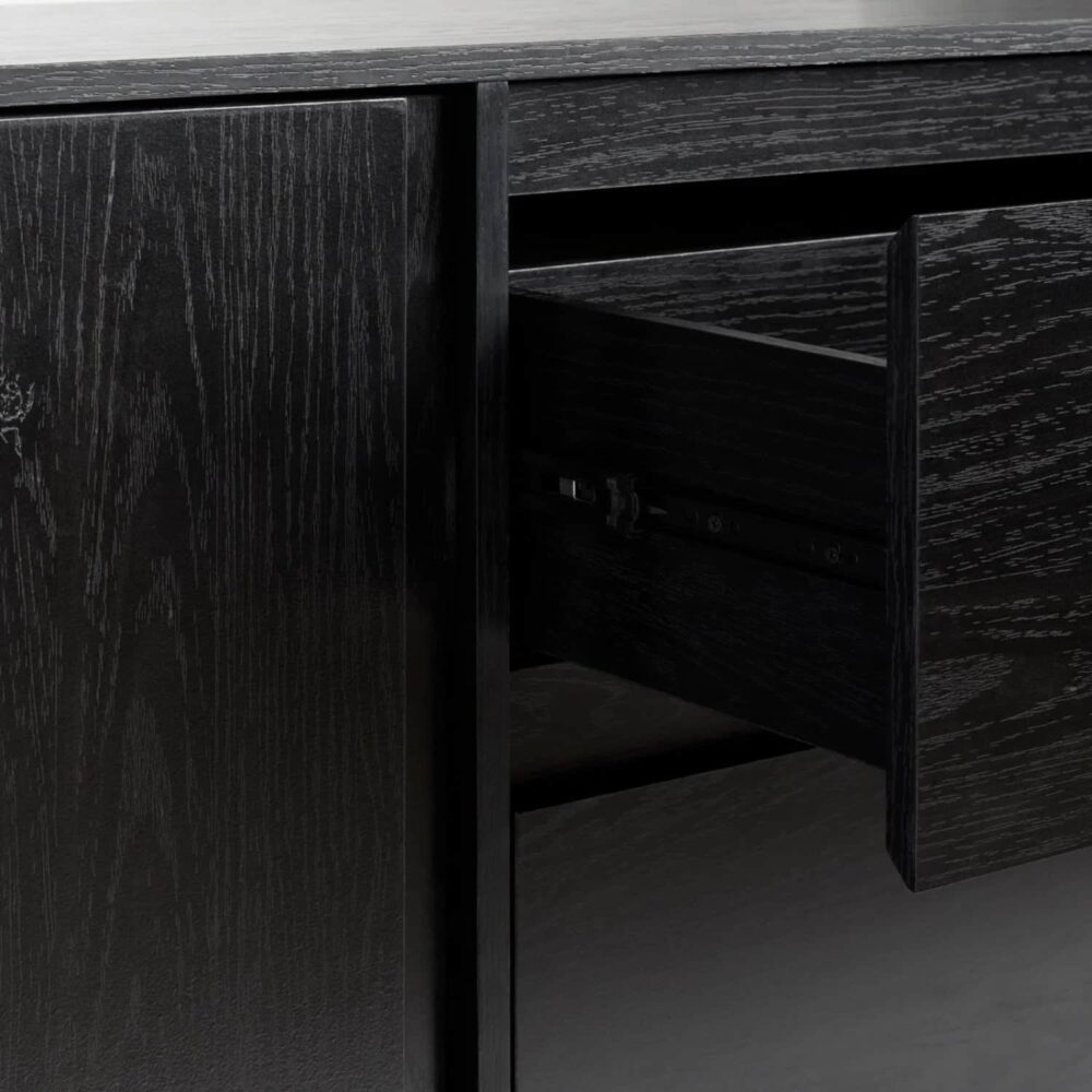 Black minimalist sideboard