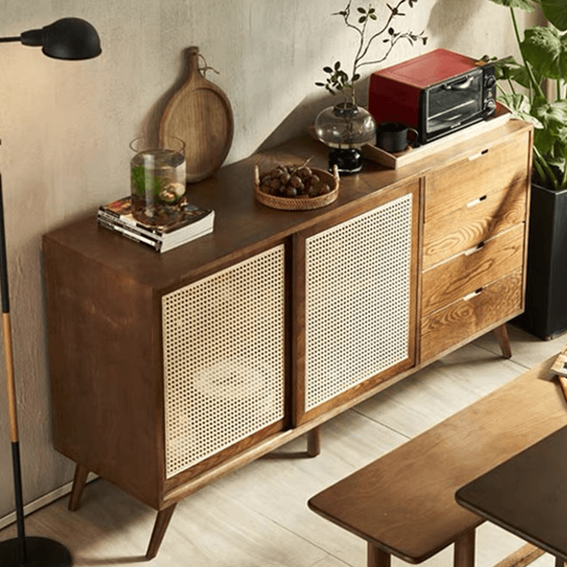 CaneCredenzawithDrawers_RattanDoors_14.png Cane credenza with