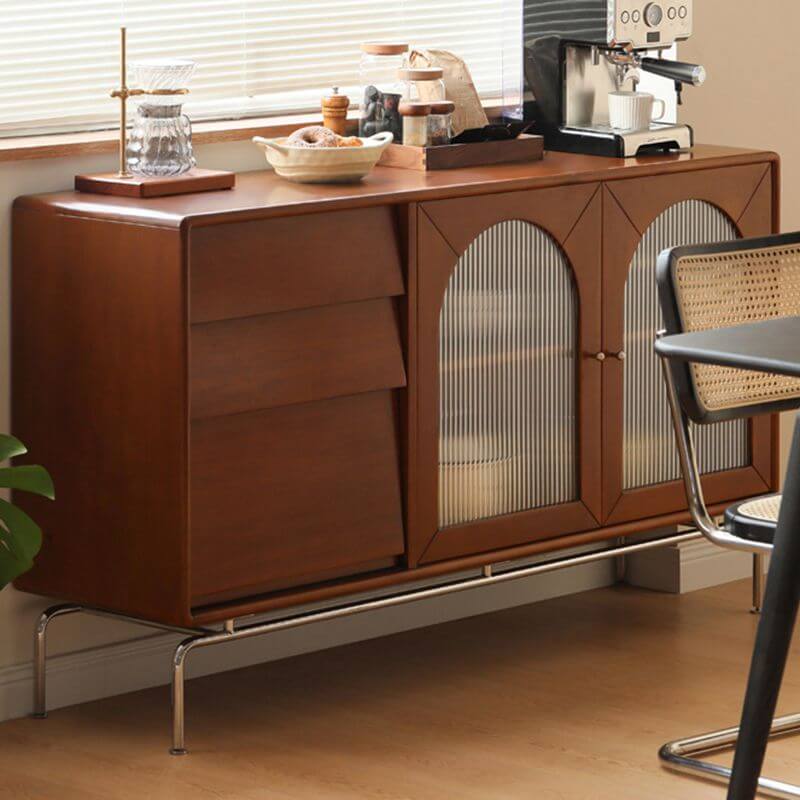 ModernBrownWoodenSideboardwithMetalbase-2.jpg Modern brown wooden