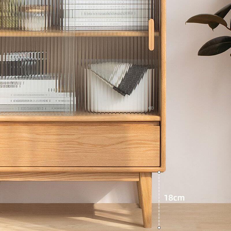 Nordic natural rectangular sideboard