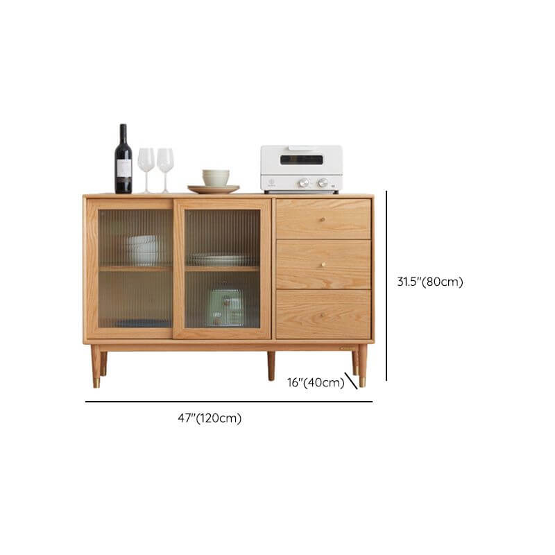 Nordic oak finished sideboard