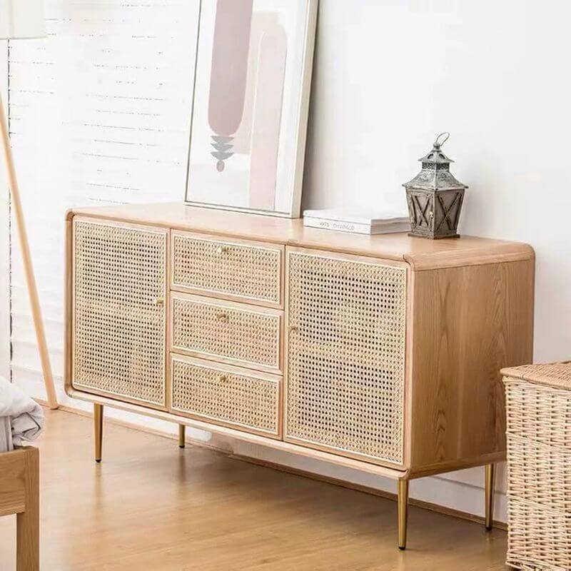 Nordic rattan sideboard