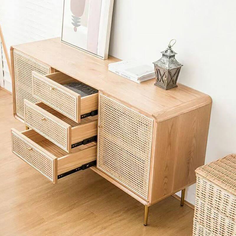 Nordic rattan sideboard
