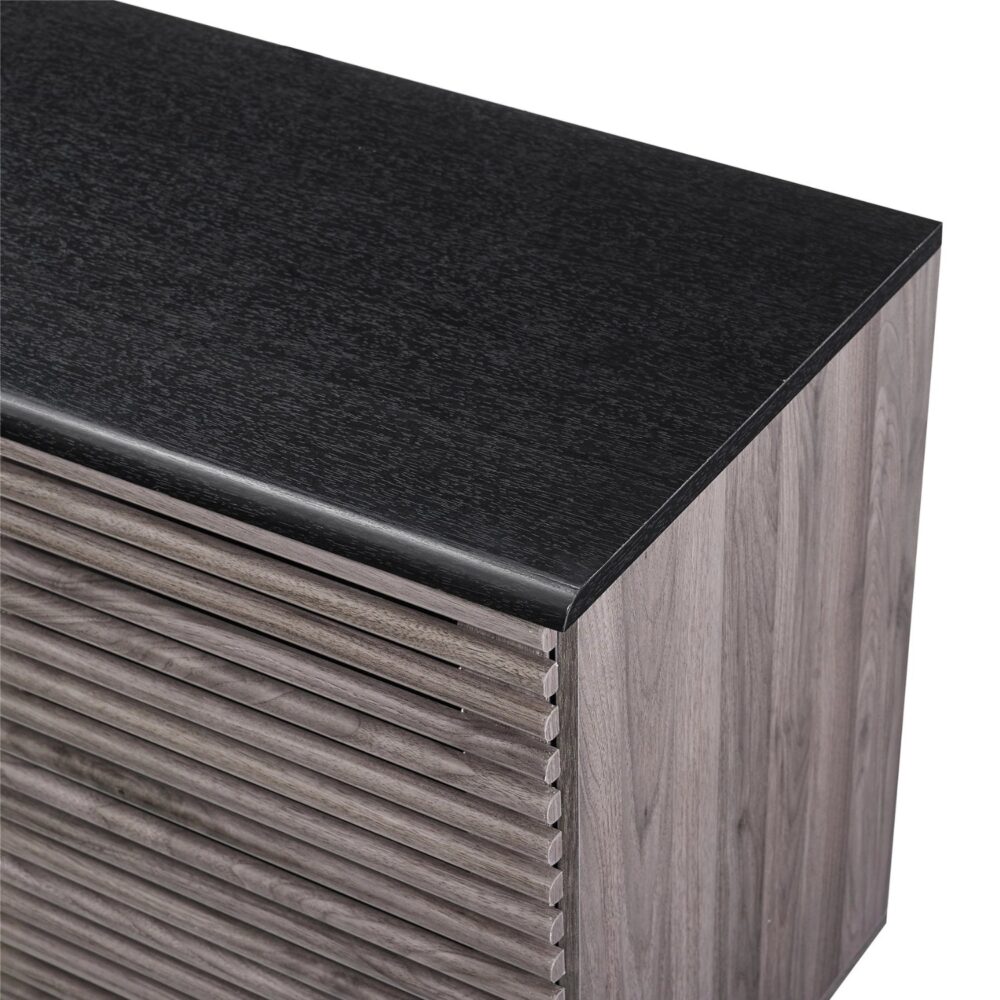 Slate grey contemporary sideboard with