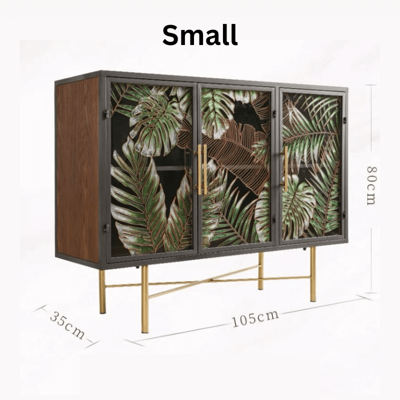Tropical Palm Leaves Sideboard