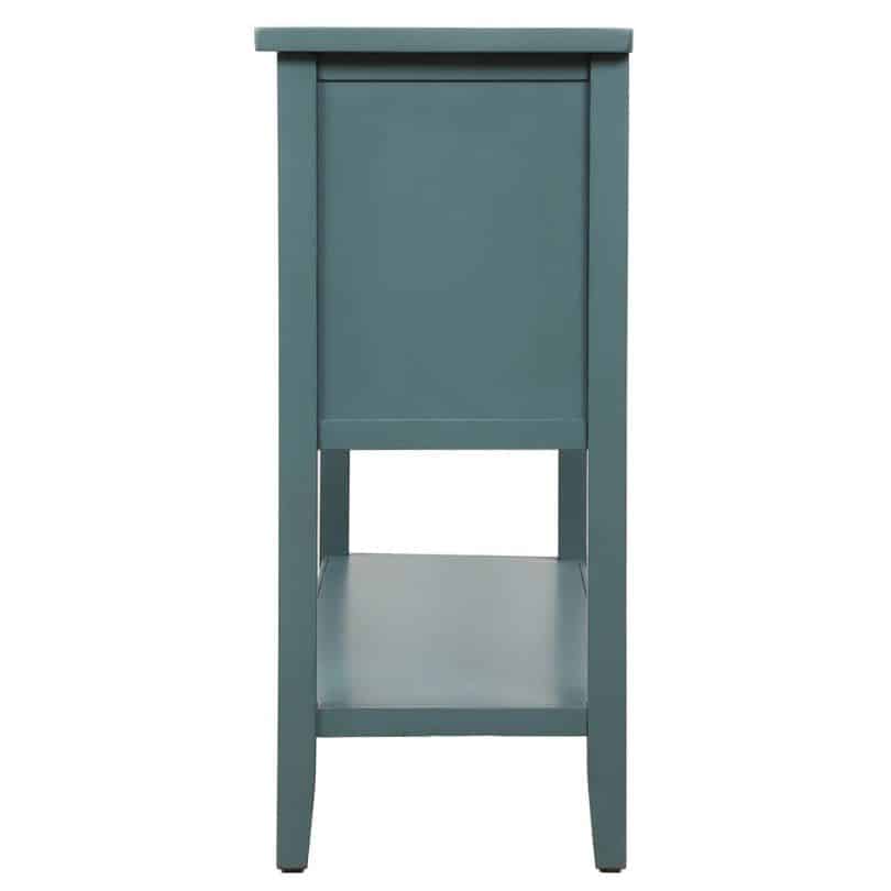 VintageSolidWoodEntrywayBuffetTablewithBottomShelf-DarkBlue_16.jpg Vintage dark blue solid wood