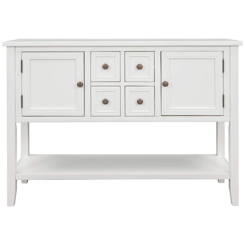 White vintage solid wood