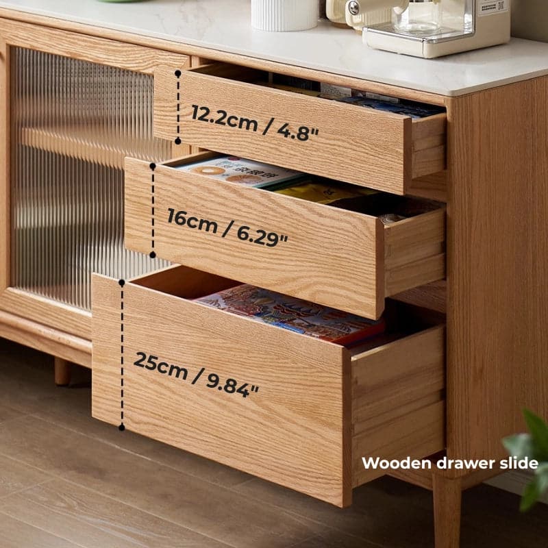 Japandi oak sideboard