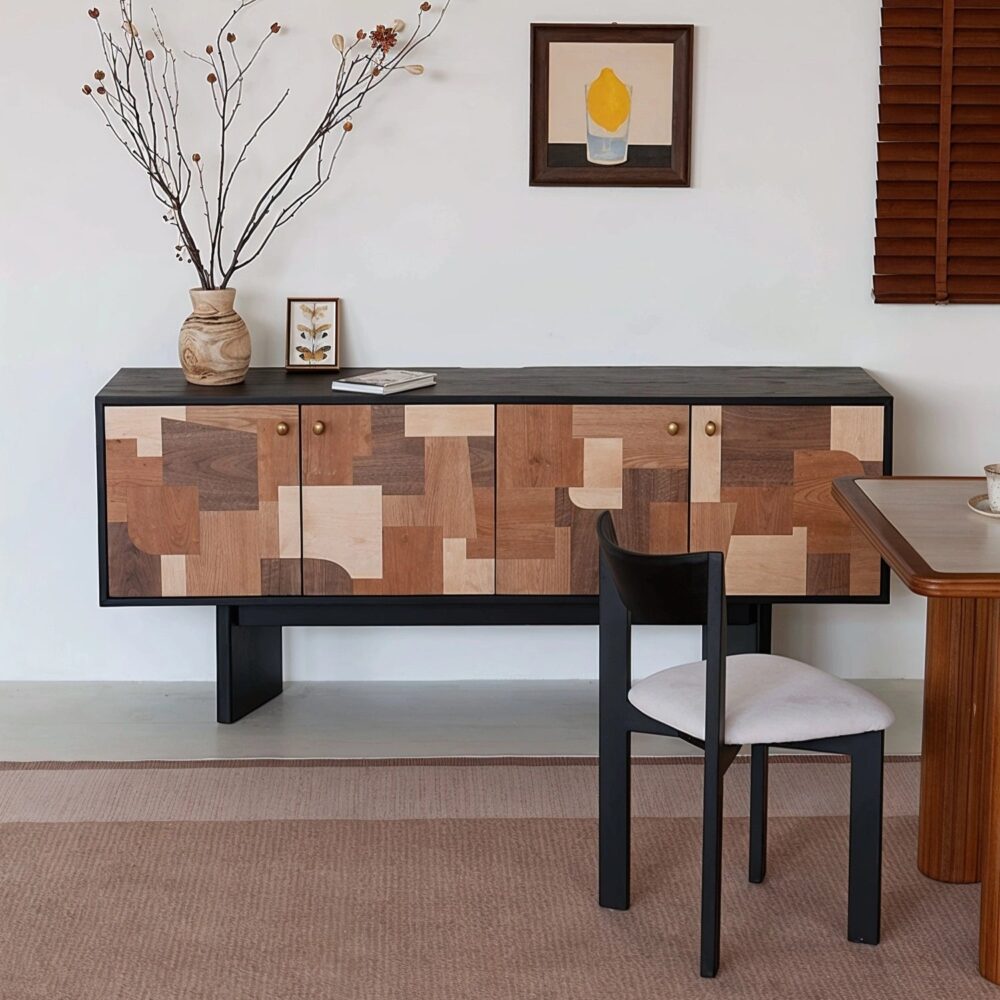 Modern patchwork wood