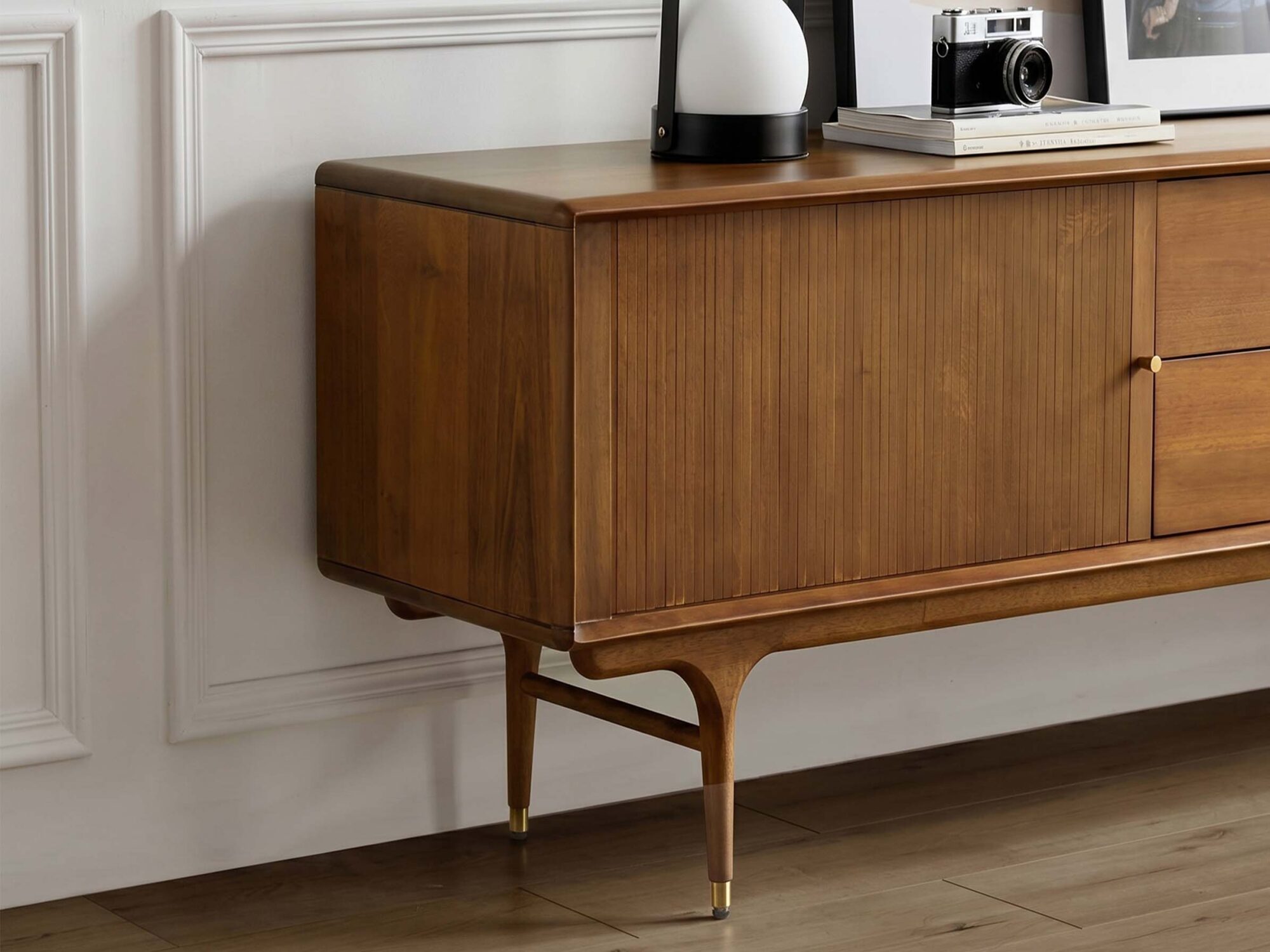 未标题-1 The Asher Solid Wood TV Stand