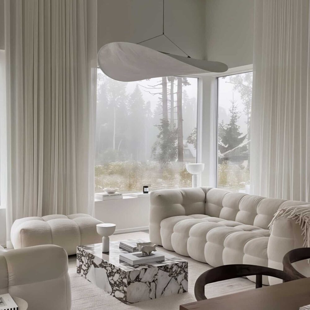 Aspen sofa with round