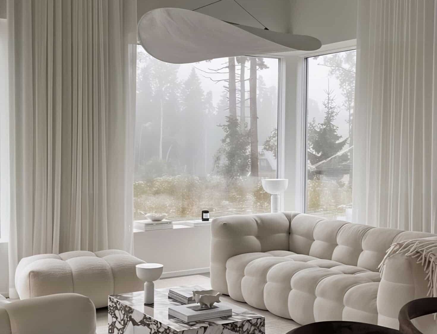 Aspen sofa with round