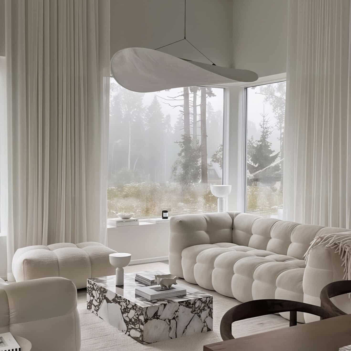 Aspen sofa with round