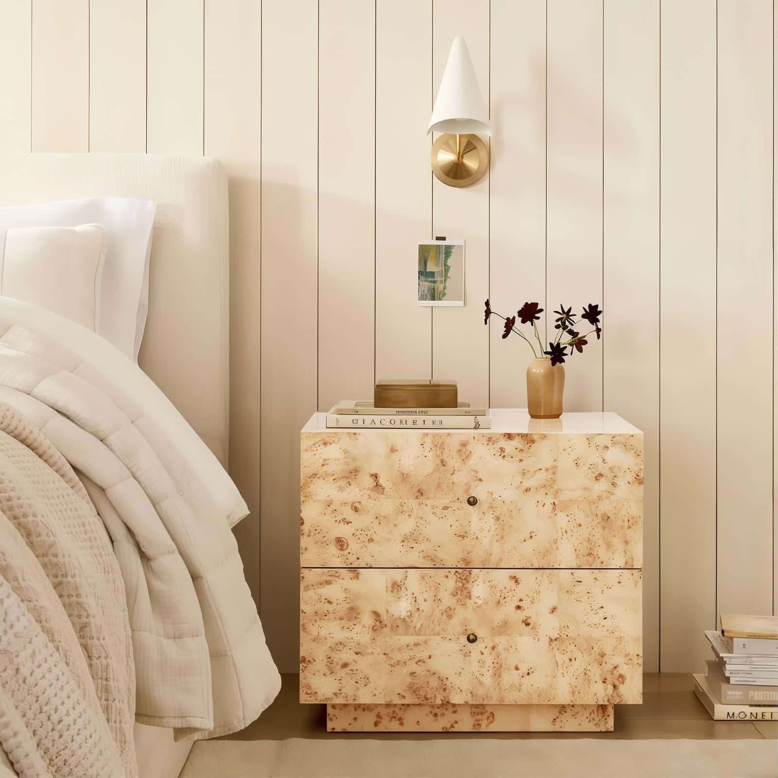 Serena burl wood night