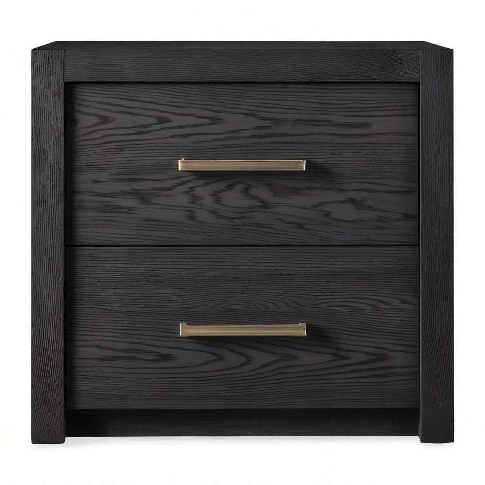 Dark wood nightstand with