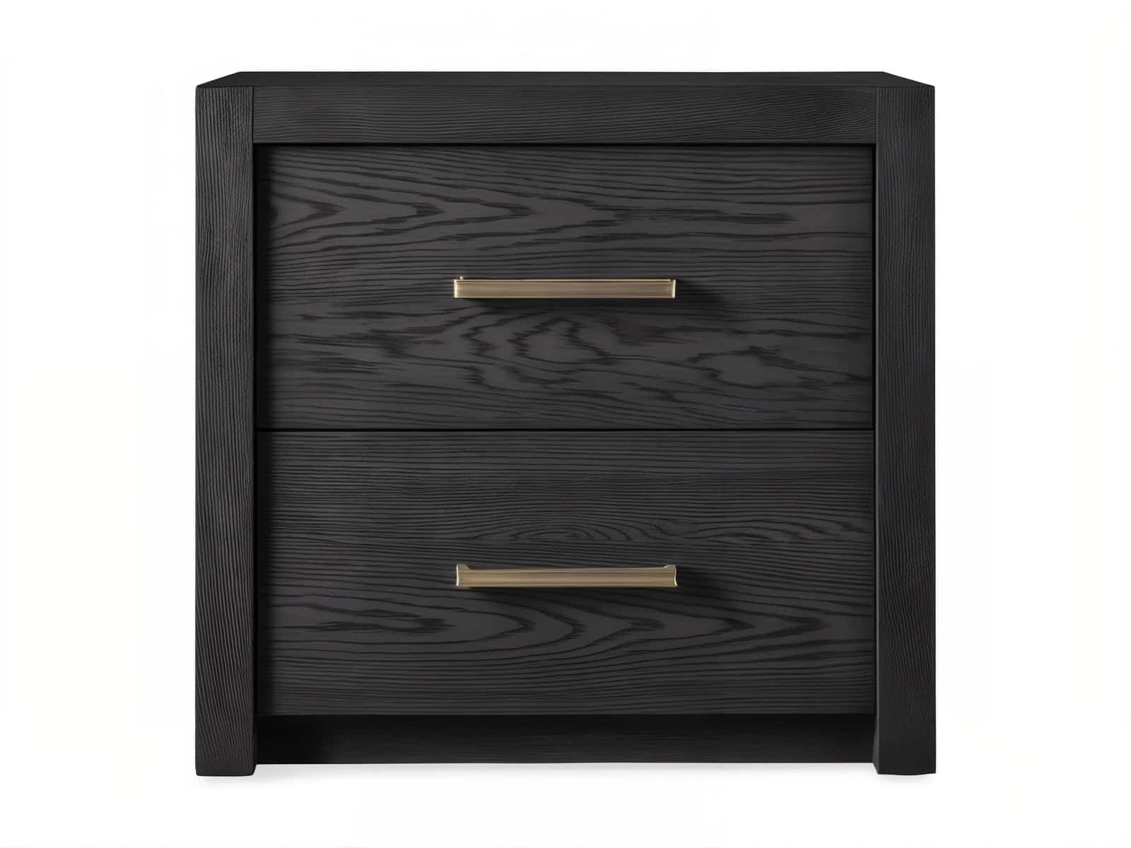 Dark wood nightstand with