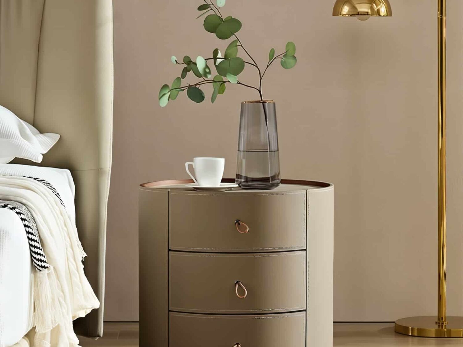 Marin Round Nightstand: