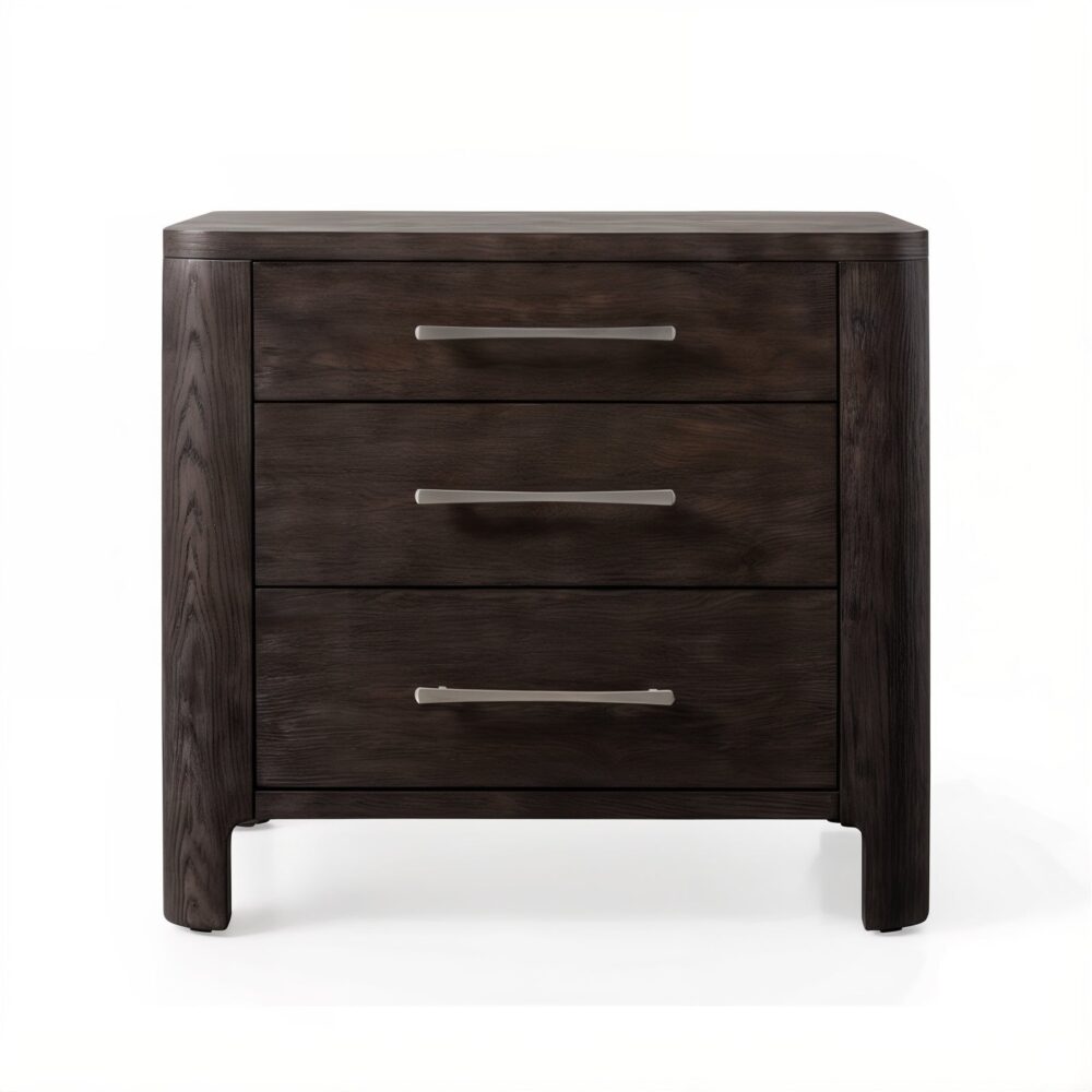 Anders oak wood nightstand