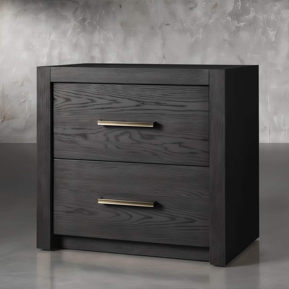 Dark wood Nolan nightstand