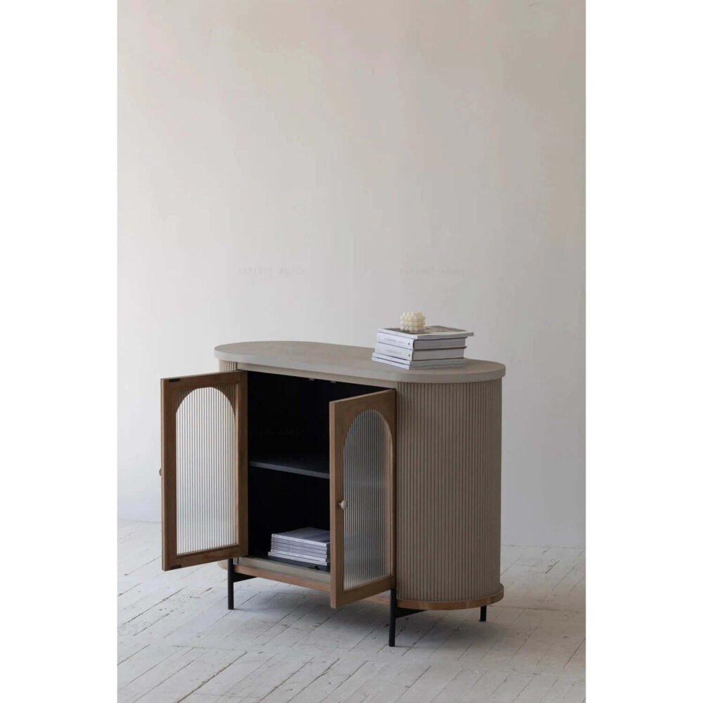 Modern wood Luka cabinet with