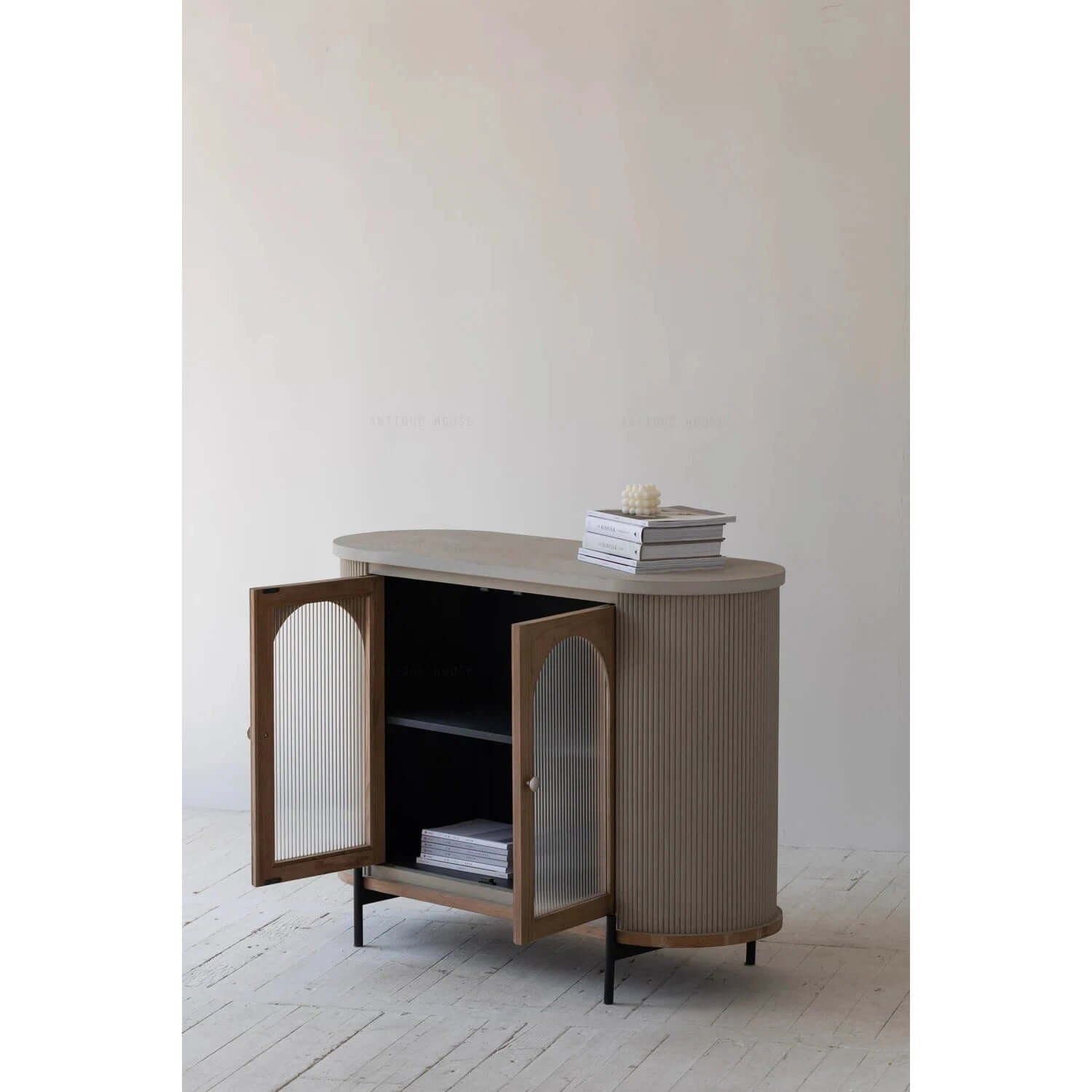 Modern wood Luka cabinet with