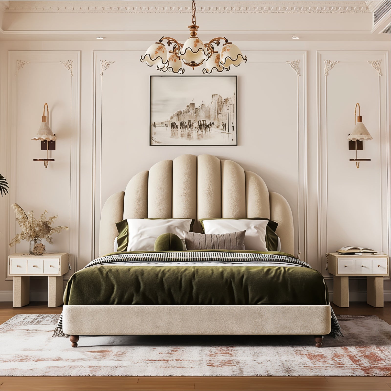 Forest green velvet