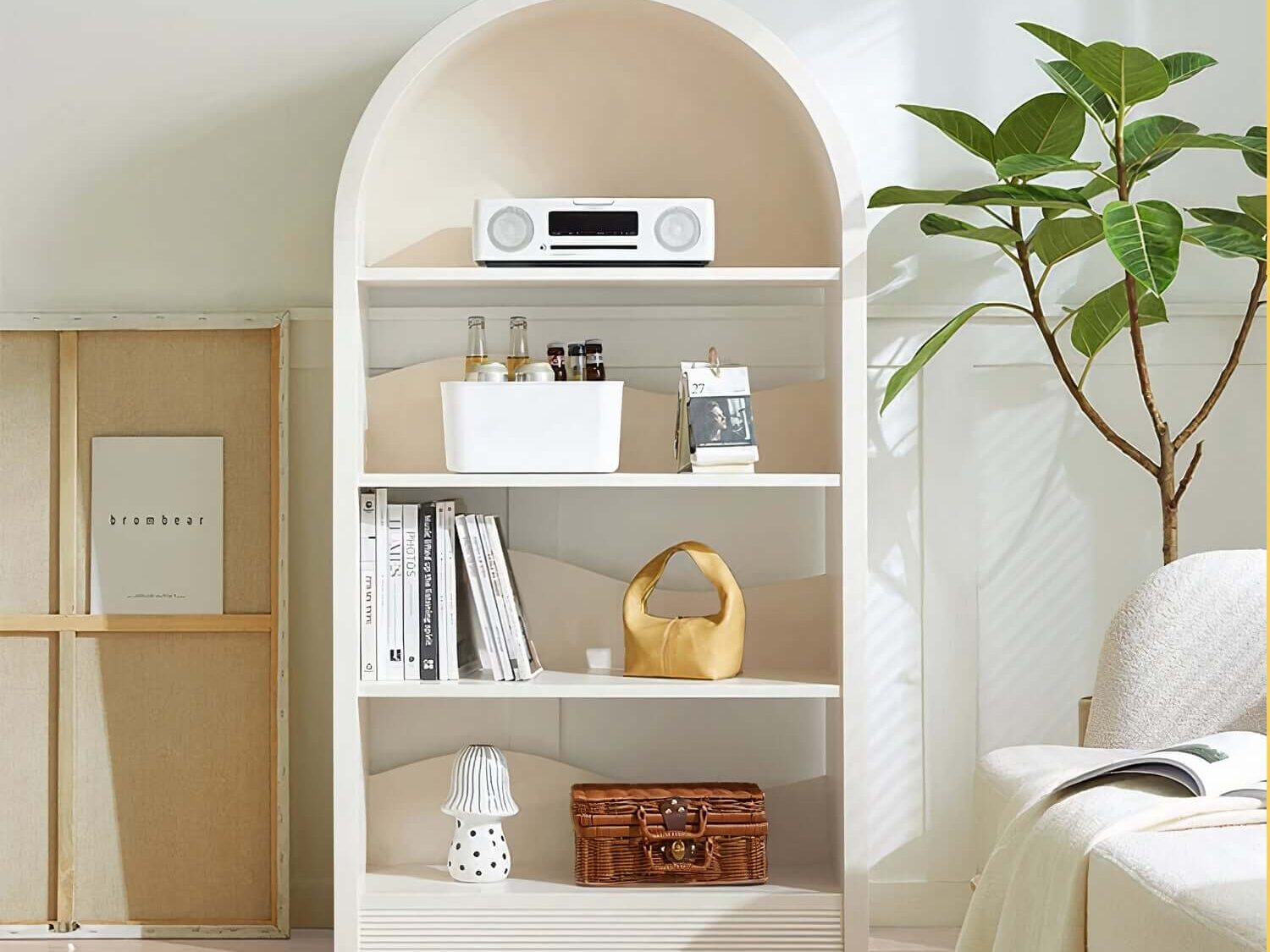 White Grazia Cabinet with