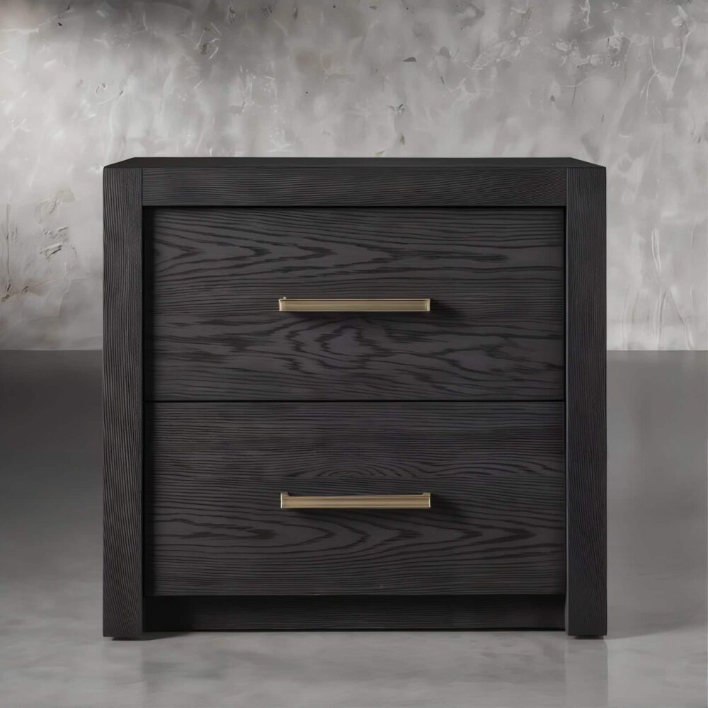 Dark wood Nolan nightstand