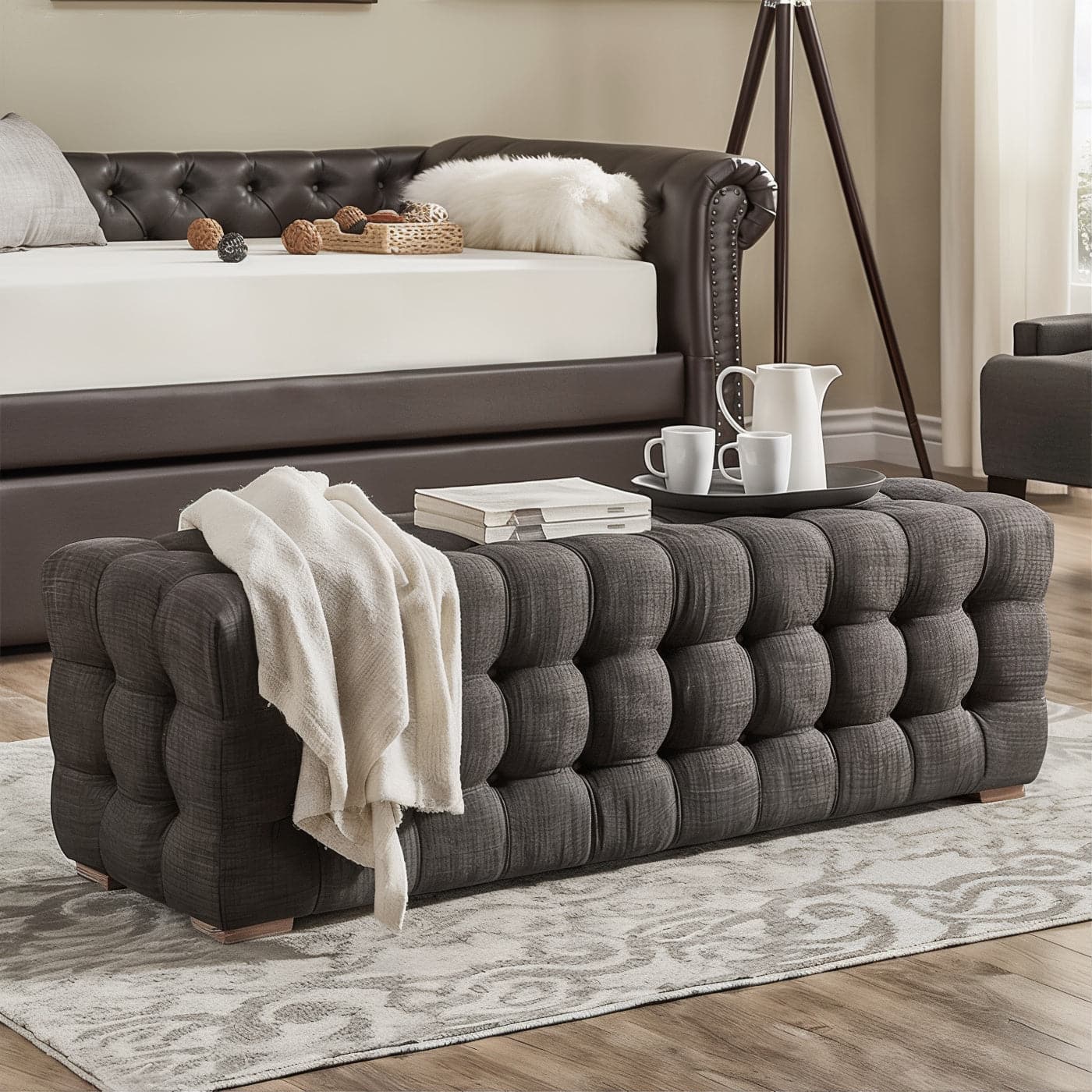 Modern Scandinavian Lora bench