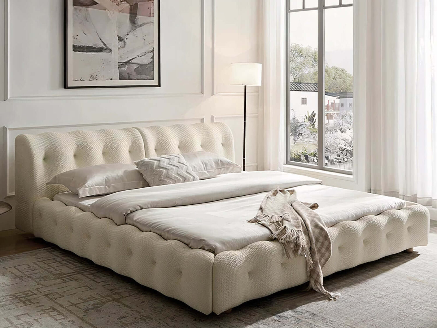 Cream Venetia bed