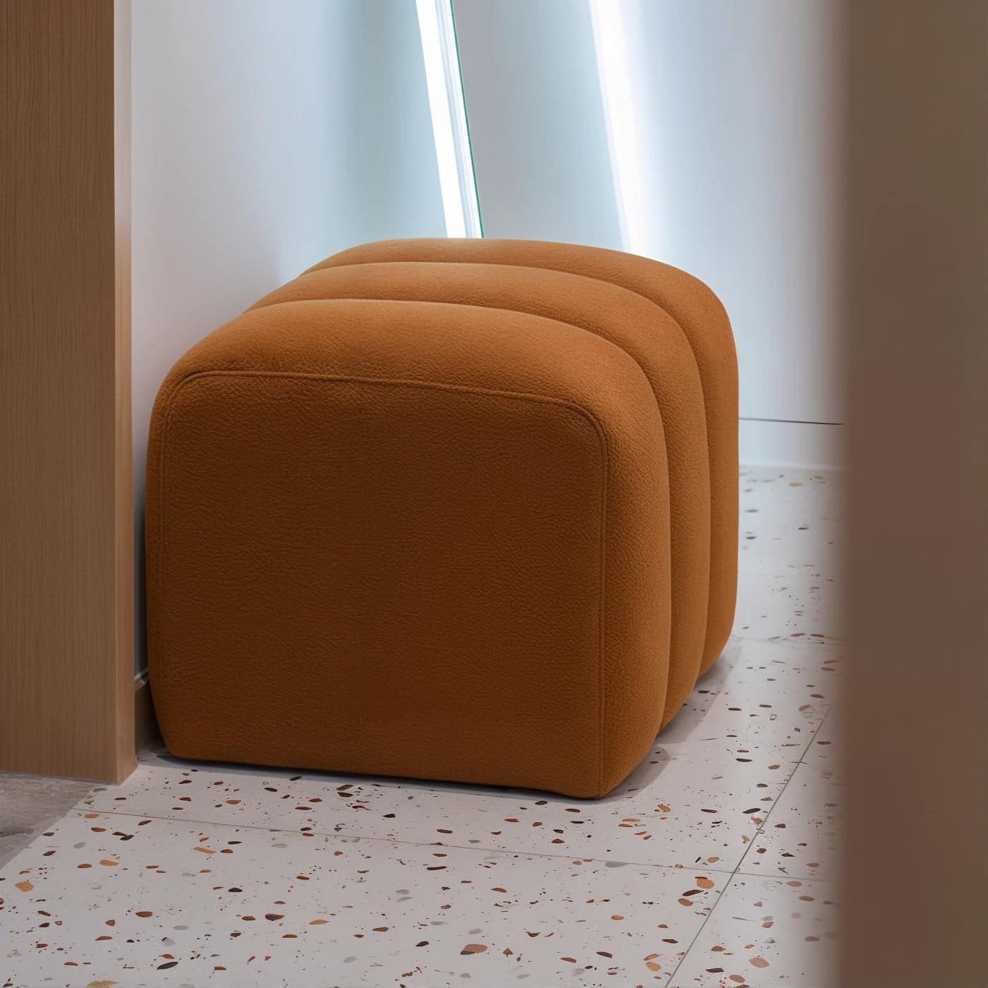 Burnt orange, green