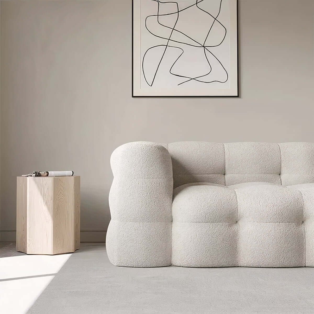 Aspen sofa with round