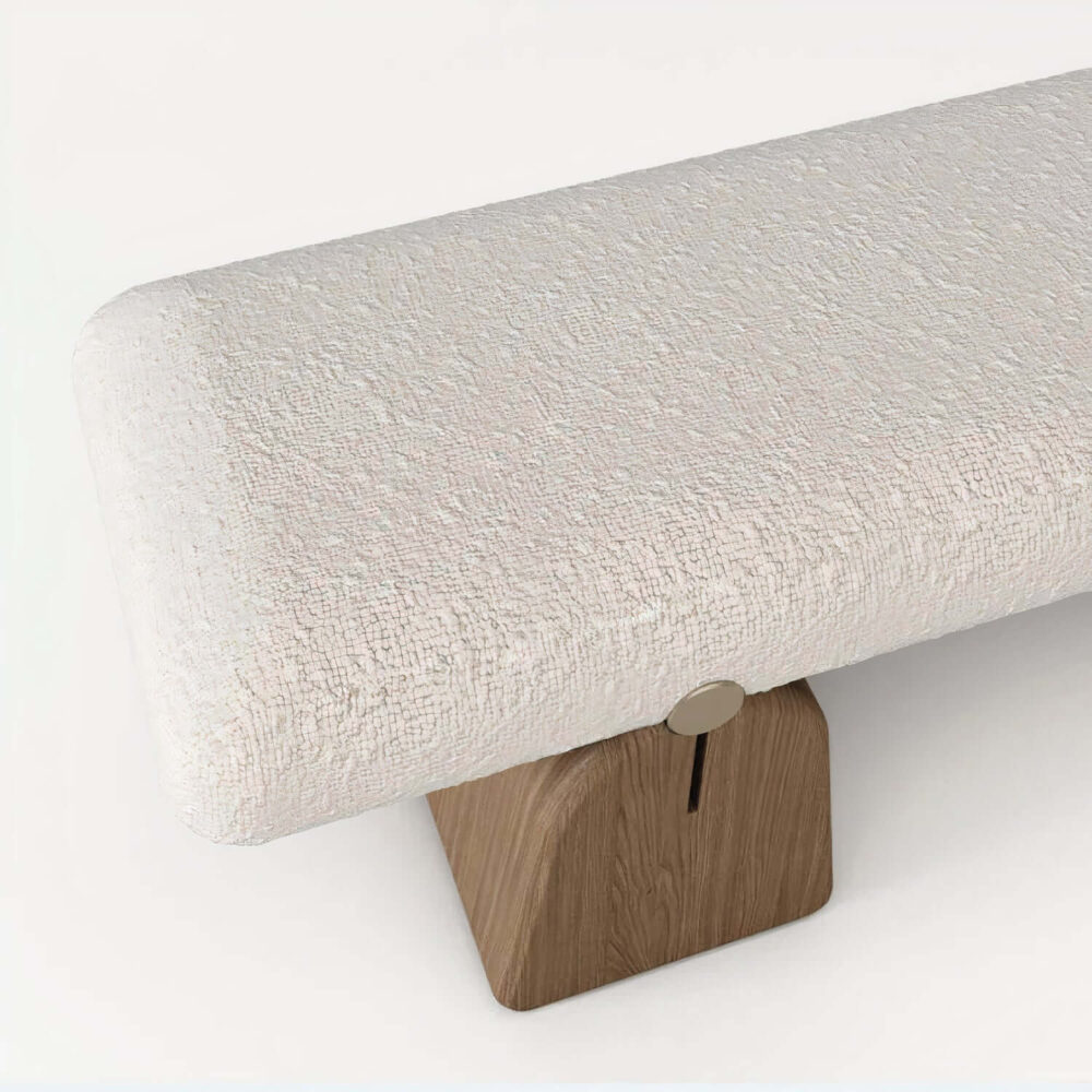 Clarabelle bench with chunky