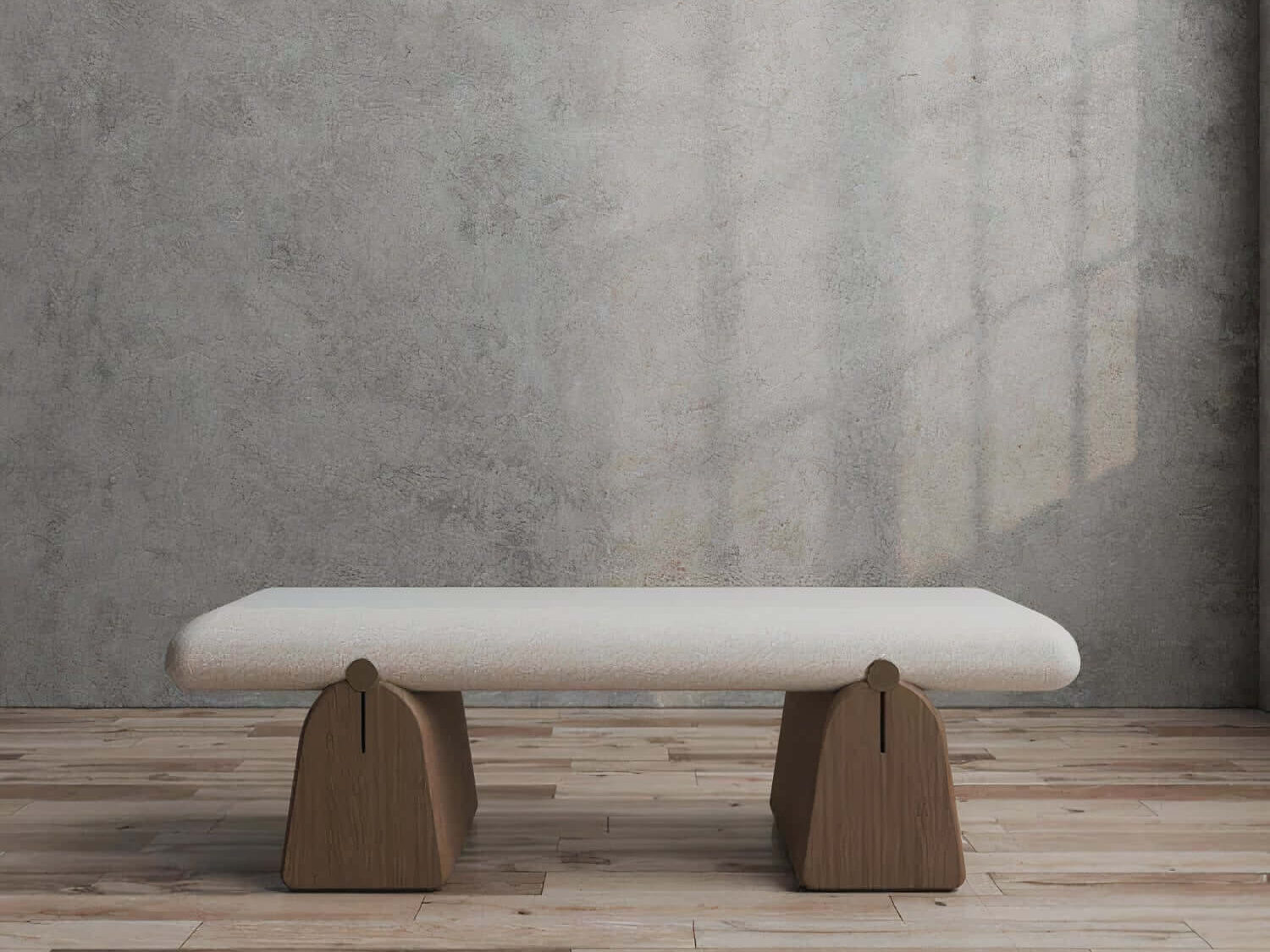 Clarabelle bench with chunky