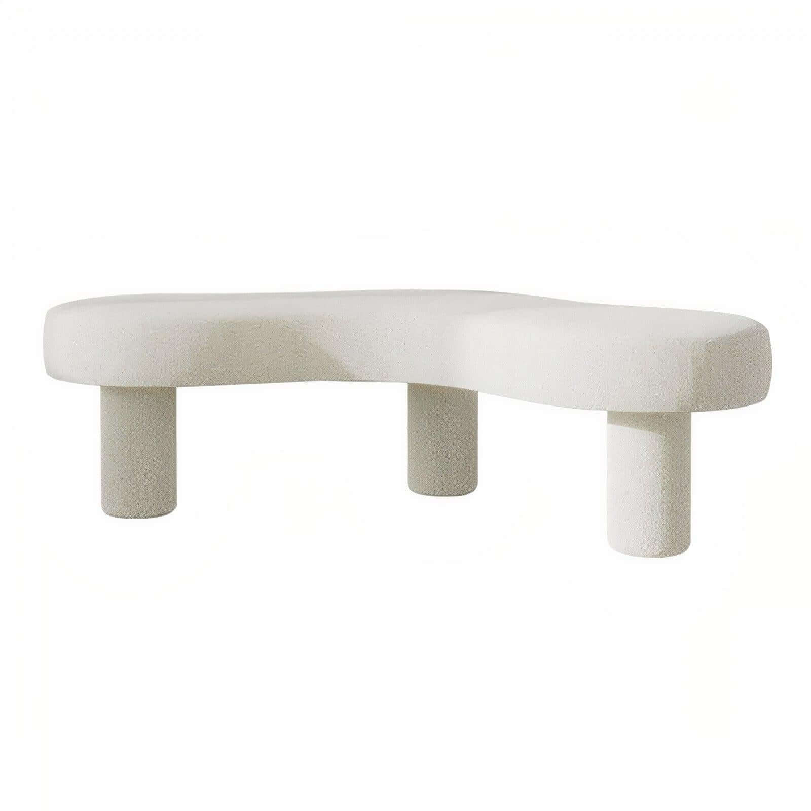 Dahlia curved boucle bench