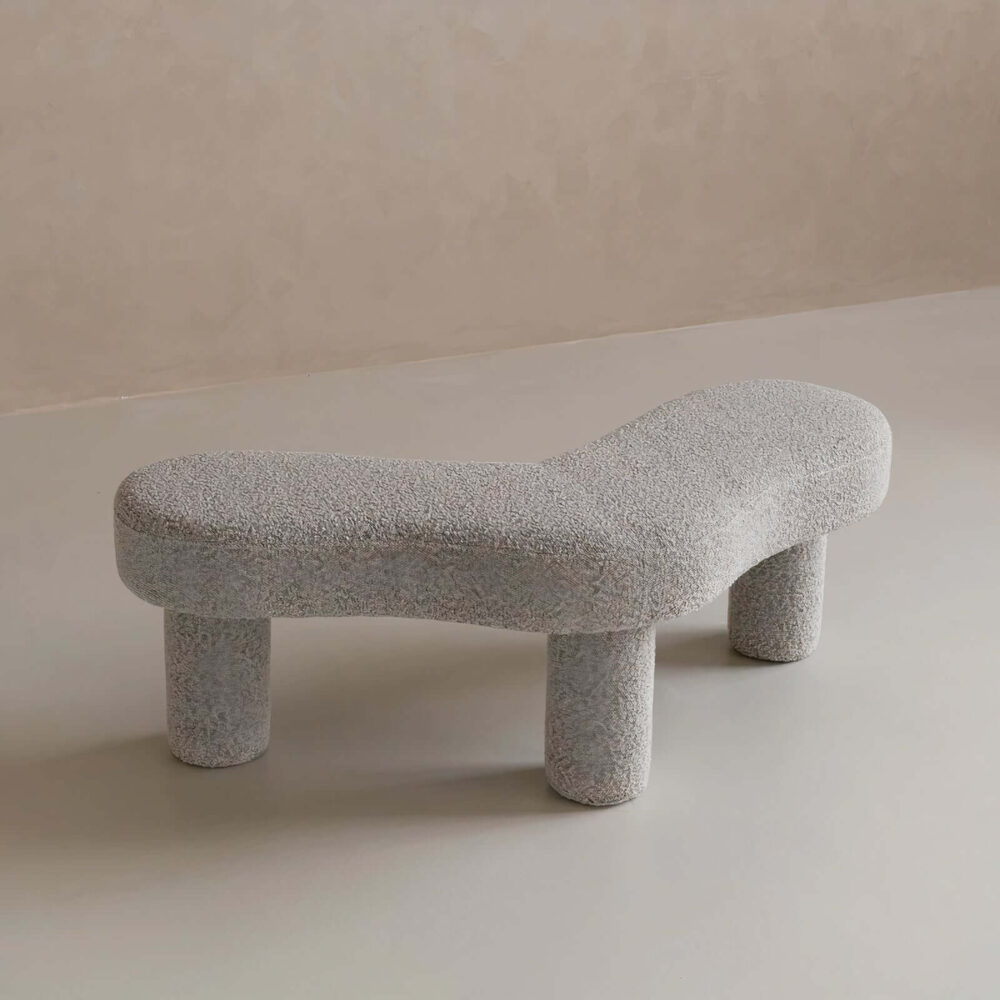 Curved Dahlia bench