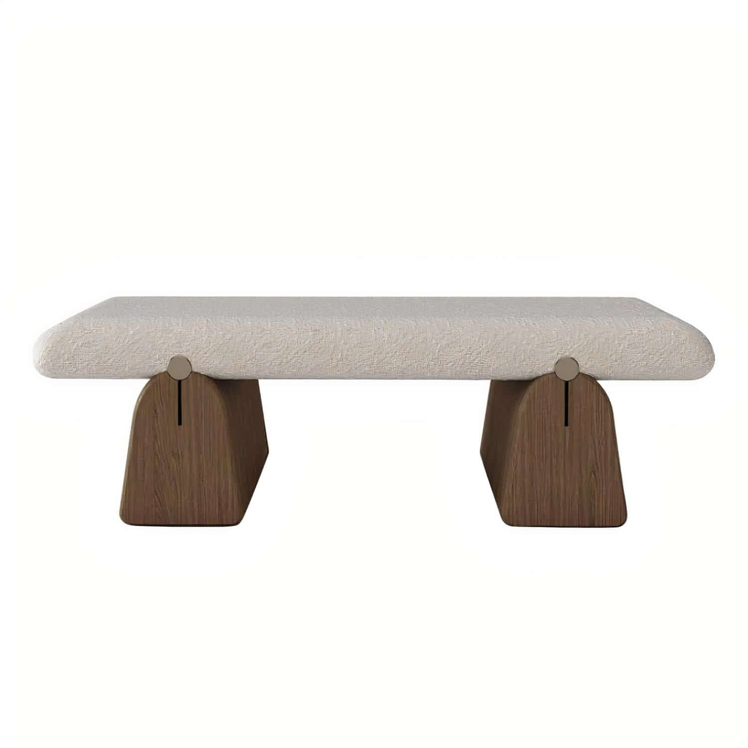 Clarabelle plush bench with