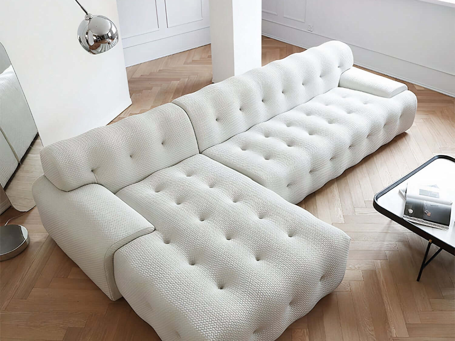 Leeya oversized contemporary sofa