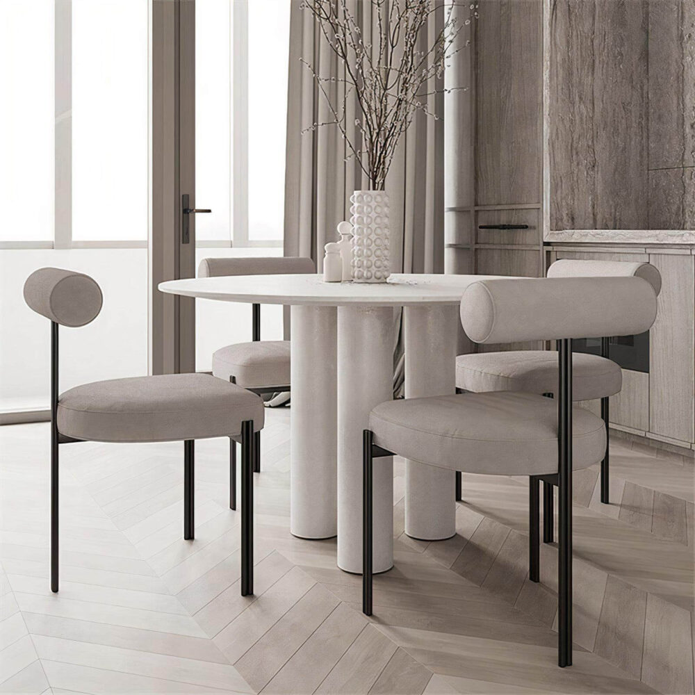 Kamari velvet dining chair