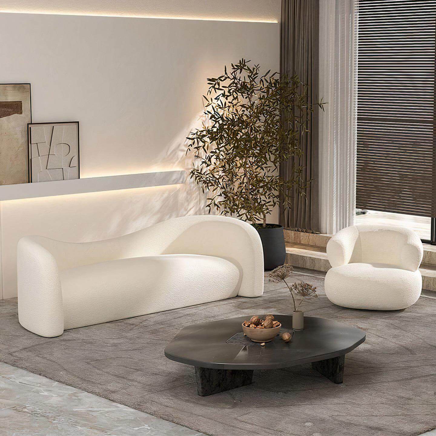 Cream Camille sofa with