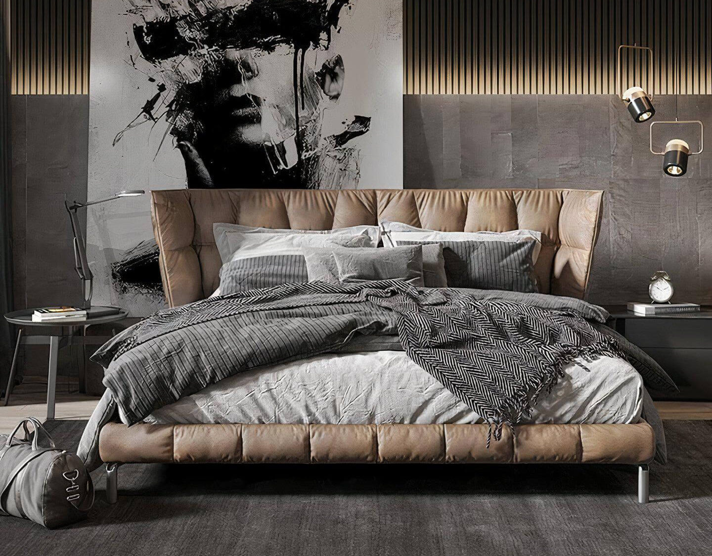 Elegant Royalty Bed with curved