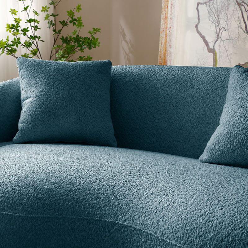 Modern curved blue