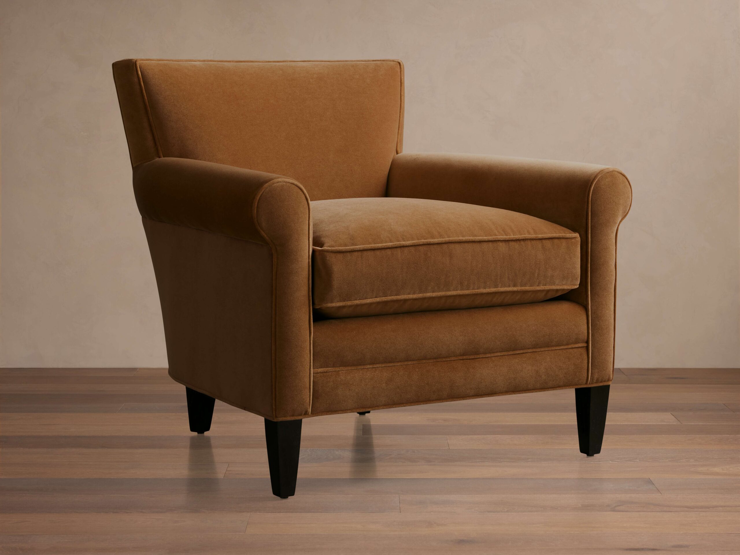 The Rudy Rolled Arm Chair styling idea
