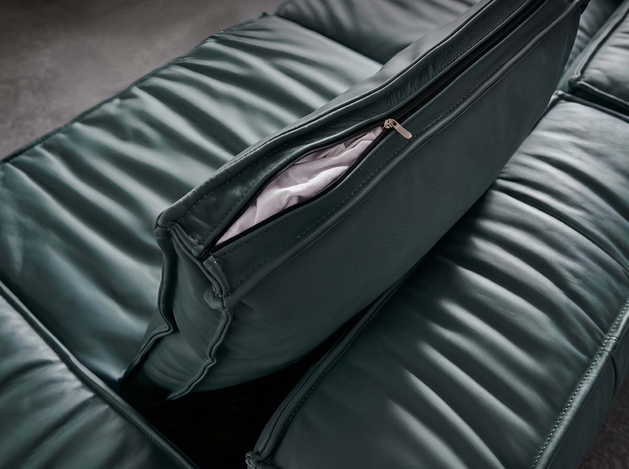 The Jazlyn Vegan Leather Sofa