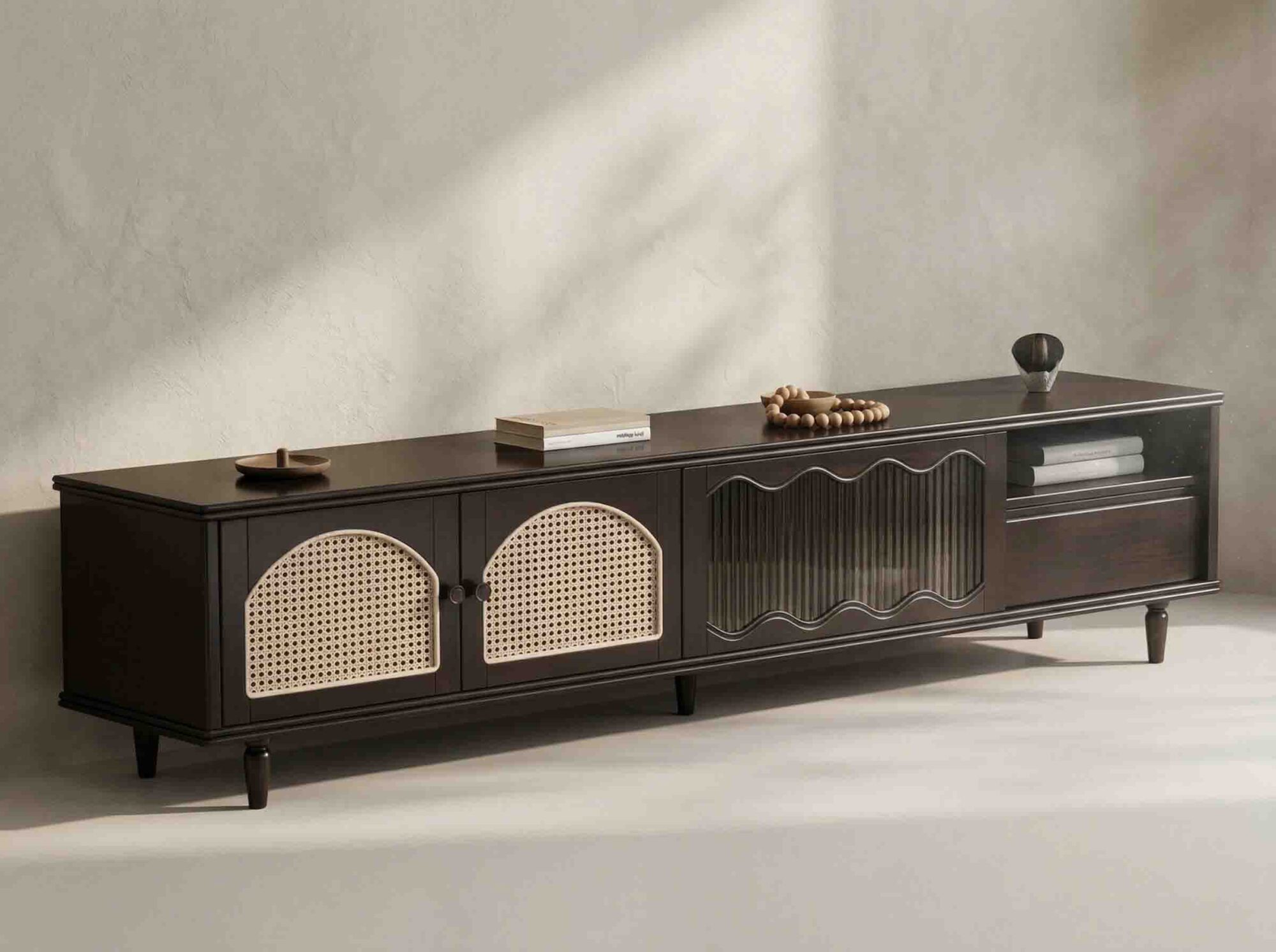 The Asher Cane TV Cabinet