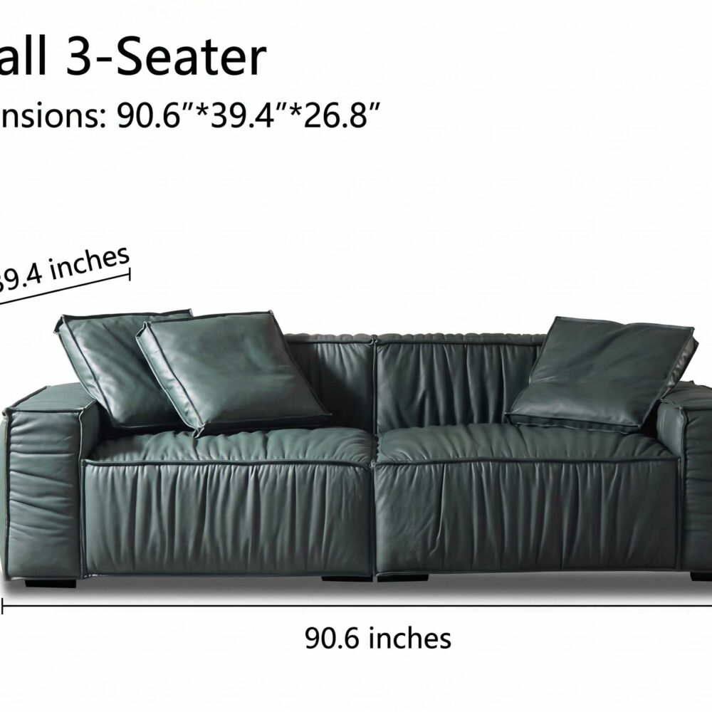 The Jazlyn Vegan Leather Sofa
