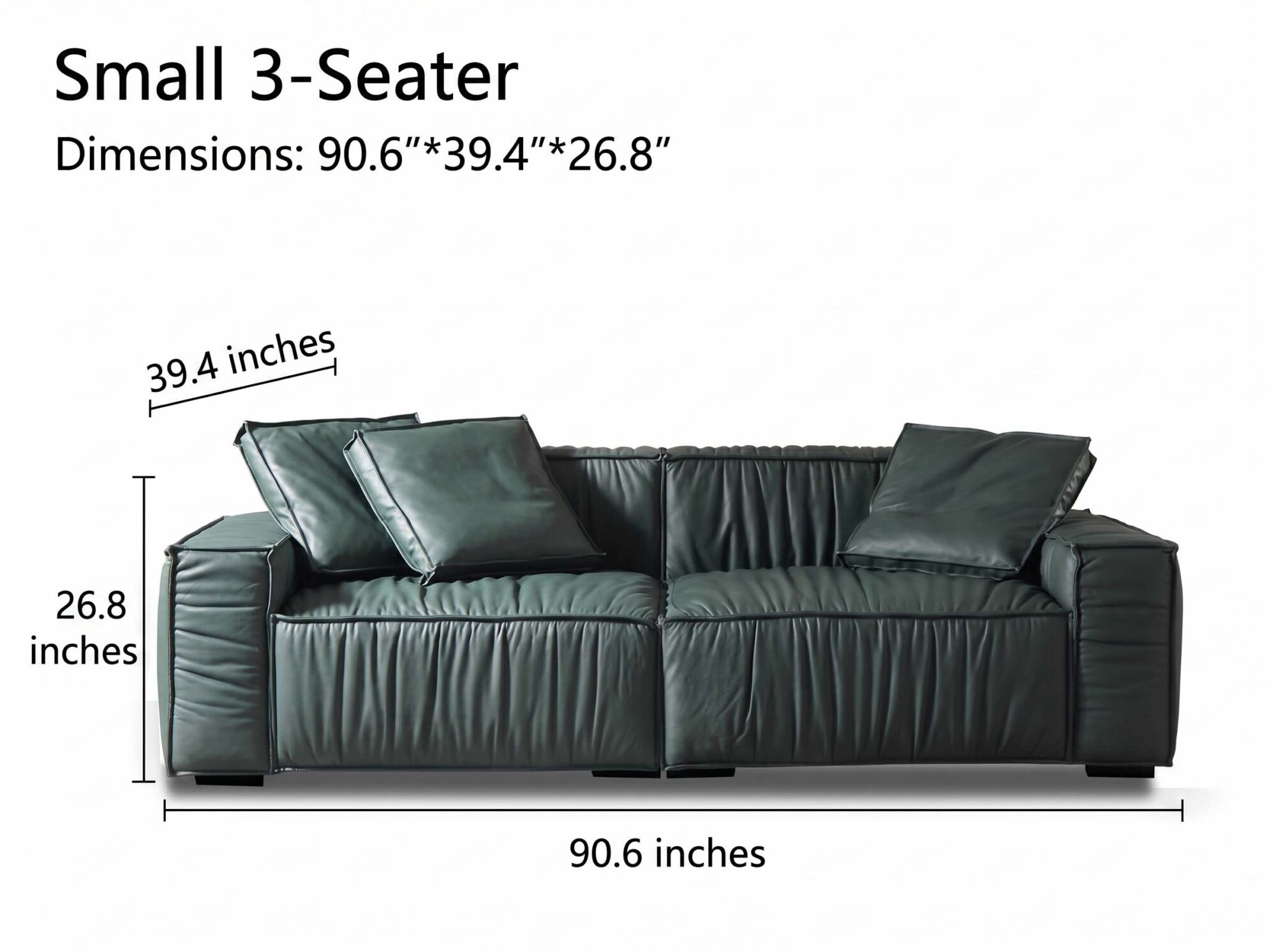 The Jazlyn Vegan Leather Sofa