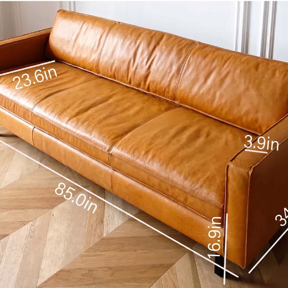 The Arianna Vegan Leather Sofa